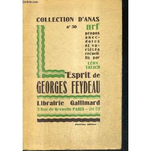 L'esprit De Georges Feydeau - Collection D'anas N°30. on Productcaster.