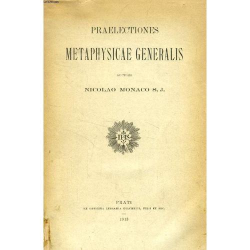 Praelectiones Metaphysicae Generalis on Productcaster.