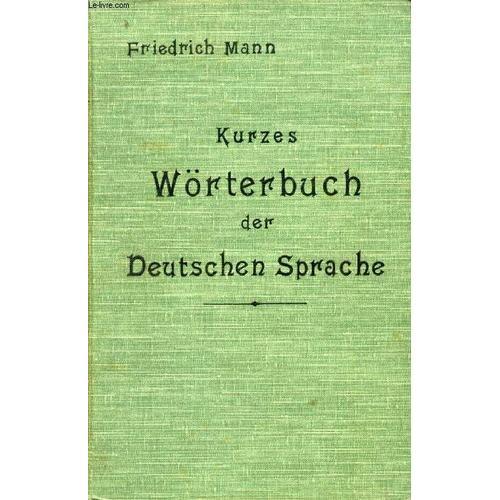 Kurzes Wörterbuch Der Deutschen Sprache on Productcaster.