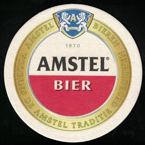 Sb Sous Bock Beermat Bière Beer Amstel Bier 1870 Rond on Productcaster.