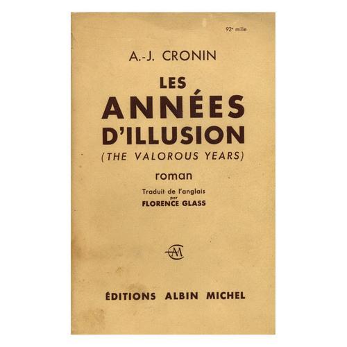 Les Années D'illusion / 1959 / Cronin, A.J. / Réf: 16220 on Productcaster.