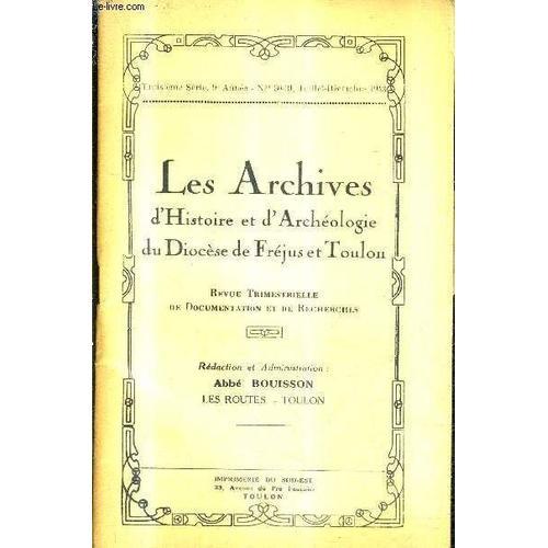 Les Archives D'histoire Et D'archeologie Du Diocese De Frejus Et To... on Productcaster.