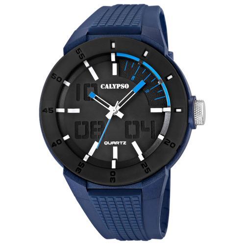 Calypso Montre Homme Pvd Noir-Bleu Analogique Collection De Montres... on Productcaster.