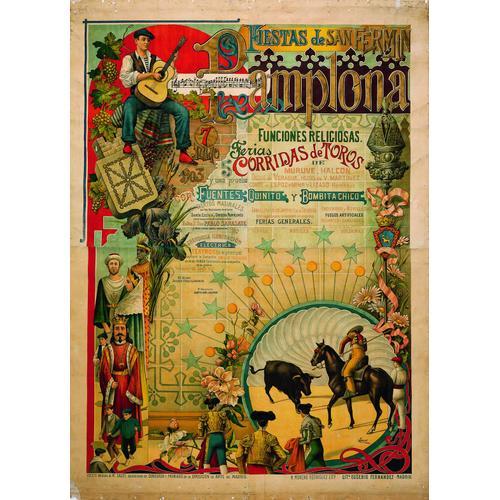 Affiche Pampelune San Fermin 1903 on Productcaster.