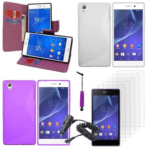 Sony Xperia Z3/ Z3 Dual D6603 D6643 D6653 D6616 D6633: Lot Coque Et... on Productcaster.