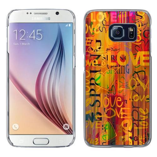 Coque Rigide Transparente Pour Galaxy S6 Impression Motif Love Spring on Productcaster.