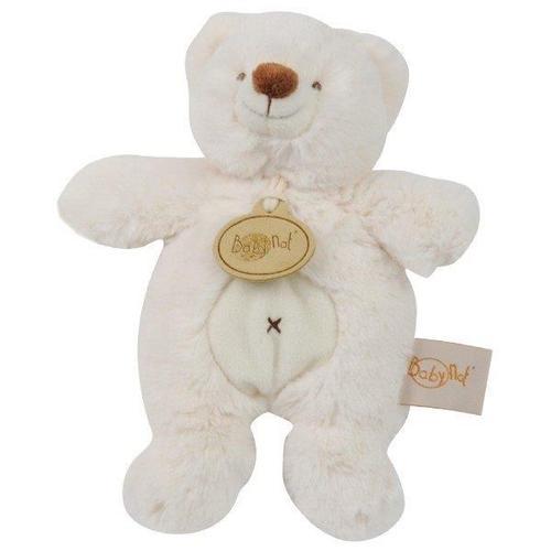 Doudou Babynat Baby Nat Ours Bear White Blanc Calin 25cms Bn562 (Reconditionné) on Productcaster.