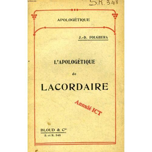 L'apologetique De Lacordaire (Apologetique, N° 348) on Productcaster.