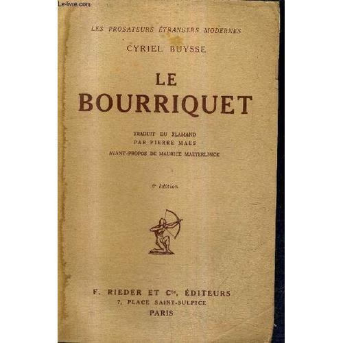 Le Bourriquet / 6e Edition / Collection Les Prosateurs Etrangers Mo... on Productcaster.