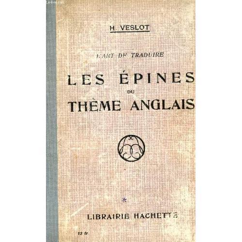 L'art De Traduire Les Epines Du Theme Anglais on Productcaster.