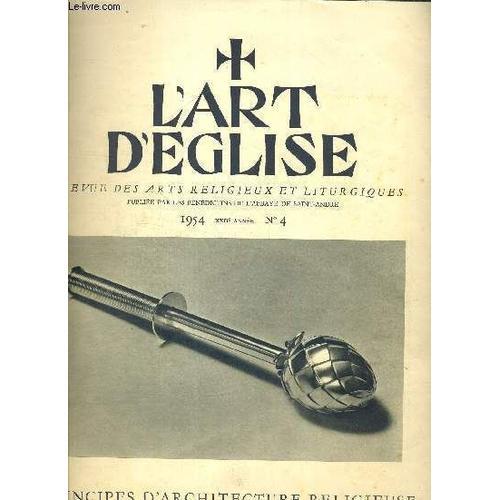 L Art D Eglise Revue Des Arts Religieux Et Liturgiques N°4 1954 Pri... on Productcaster.