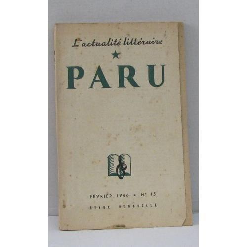 L'actualité Paru N°15 Février 1946 on Productcaster.