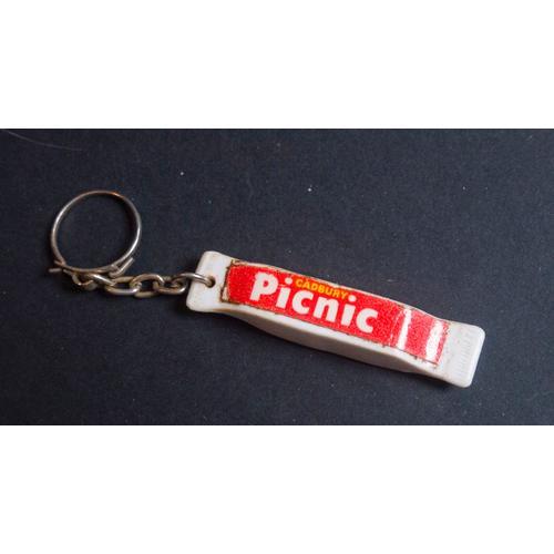 Porte Clef Publicitaire Vintage Ancien - Fun, Rigolo - Cadbury Picnic on Productcaster.