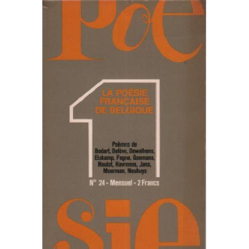Poésie N° 24 / La Poésie Francaise De Belgique on Productcaster.