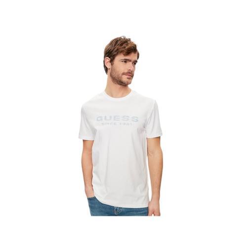 T Shirt Guess Since 1981 Homme Blanc on Productcaster.