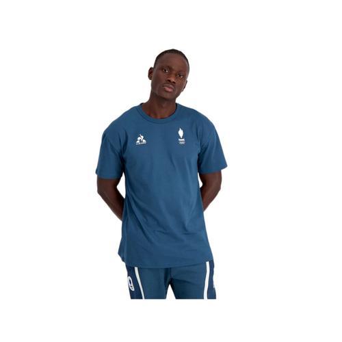 T Shirt Le Coq Sportif Olympique Paris Homme Bleu on Productcaster.