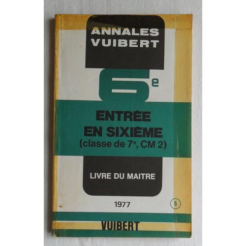 Annales Vuibert - Classe De 7è, Cm2 (Entrée En Sixième, 6è, 6ème, 6... on Productcaster.