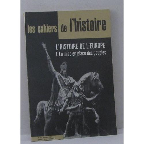 Les Cahiers De L'histoire N°32 Déc. 1963 L'histoire De L'europe I.... on Productcaster.