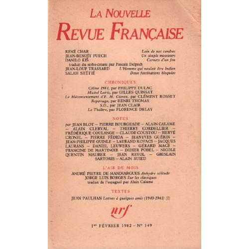 La Nouvelle Revue Francaise on Productcaster.