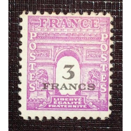 France N° 711 Neuf Sans Charnière De 1945 - 3f Lilas « Type Arc De ... on Productcaster.