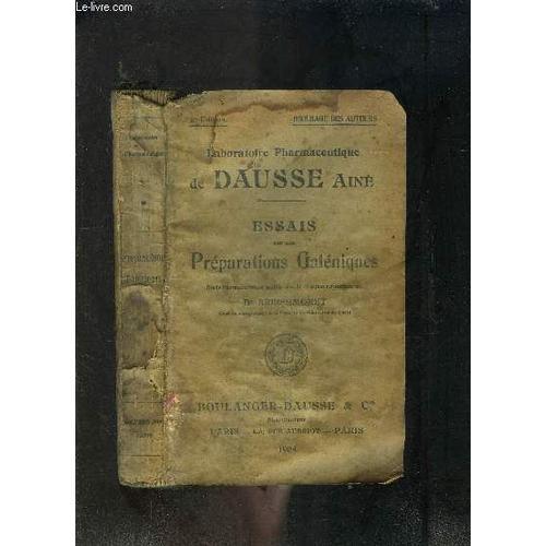 Laboratoire Pharmaceutique De Dausse Aine- Essais Sur Nos Preparati... on Productcaster.