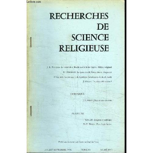 Recherches De Science Religieuse on Productcaster.