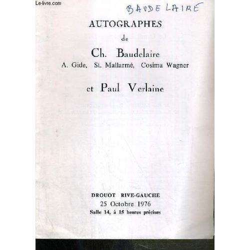 Catalogue De Vente Aux Encheres - Autographes De Ch. Baudelaire - A... on Productcaster.