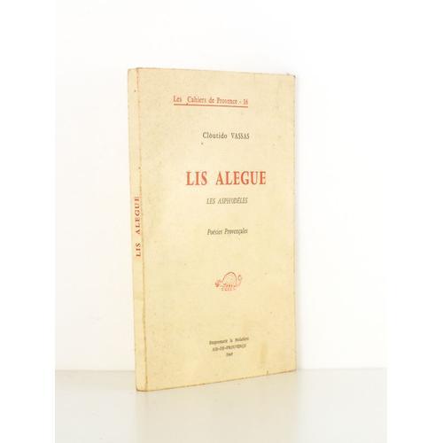 Lis Alegue, Les Asphodèles - Poésies Provençales ( Exemplaire Dédic... on Productcaster.