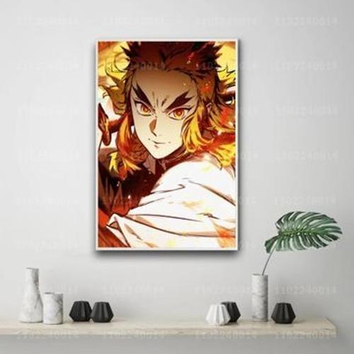 Affiche de dessin anim¿¿ Kyojuro rengoku sur toile,mpression murale... on Productcaster.