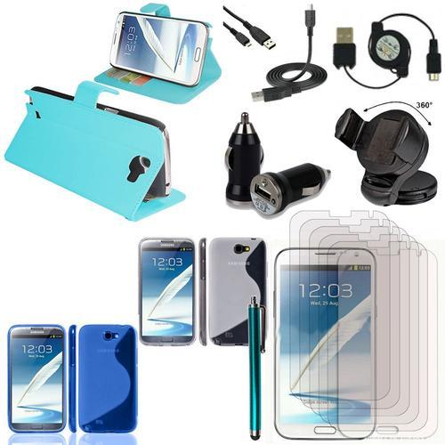 Samsung Galaxy Note 2 N7100/ N7105: Lot Etui Housse Coque Pochette ... on Productcaster.