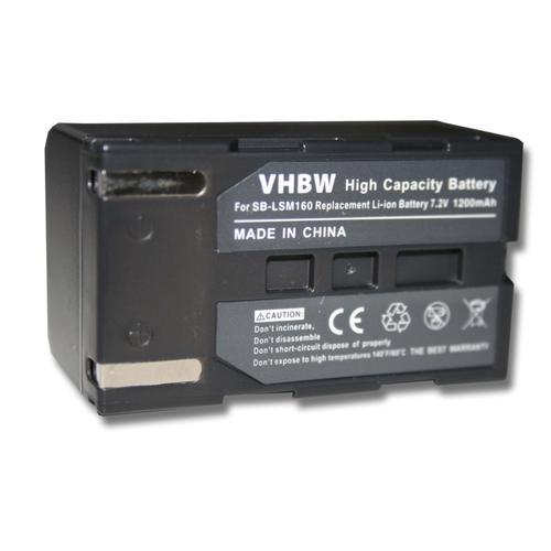 Batterie Li-Ion vhbw 1200mAh (7.2V) pour Samsung VP-DC171, VP-DC171... on Productcaster.