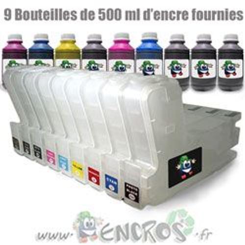 RECHARGEABLE- EPSON de T5801 à T5809 Pack 9 Cartouches Rechargeables on Productcaster.