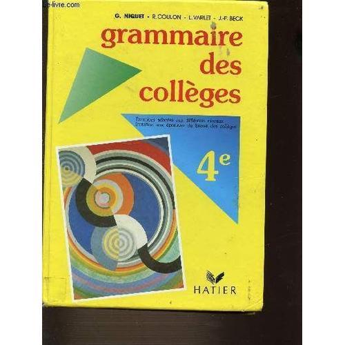 Grammaire Des Colleges. 4eme - Exercices Adaptes Aux Differents Niv... on Productcaster.