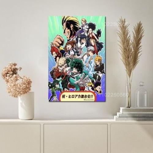 Affiche en toile Hero Academia, peinture de film,mpression murale P... on Productcaster.