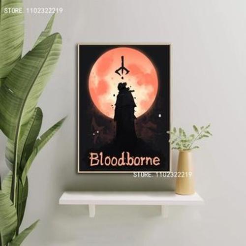 Poster en toile du jeu Bloodborne pour le mur,mpression murale Post... on Productcaster.