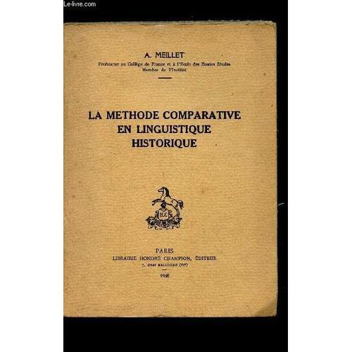 La Methode Comparative En Linguistique Historique. on Productcaster.