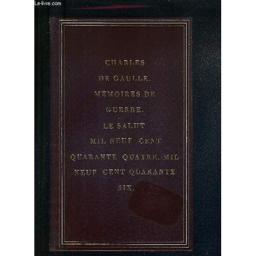 Memoires De Guerre - Le Salut 1944-1946. on Productcaster.