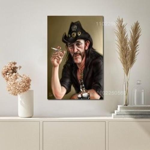 Affiche de peinture de chanteur Lemmy Kilmister sur toile,mpression... on Productcaster.