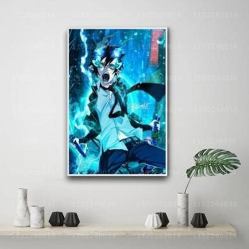 Affiche de dessin anim¿¿ exorciste bleu sur toile,mpression murale ... on Productcaster.