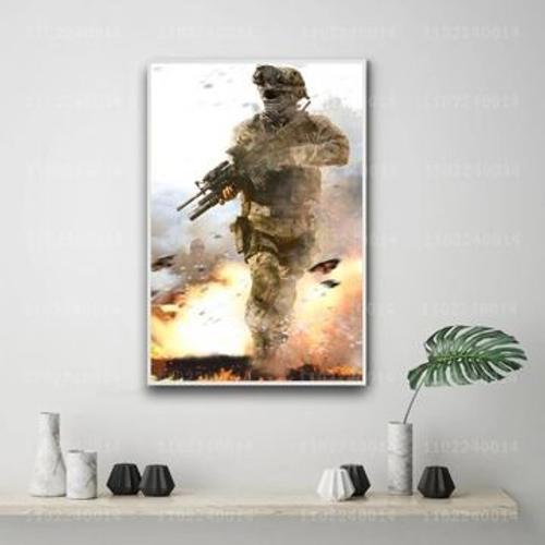 Affiche d¿¿corative en toile de jeu de guerre moderne,mpression mur... on Productcaster.