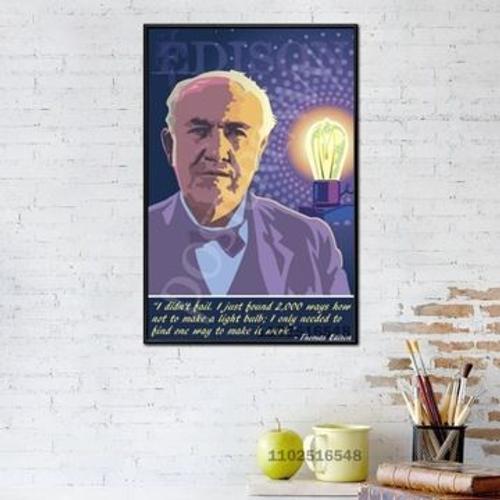 Affiche de peinture sur toile du phare d'Edison,mpression murale Po... on Productcaster.