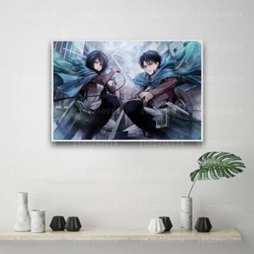 Affiche de dessin anim¿¿ Mikasa Ackerman sur toile,mpression murale... on Productcaster.