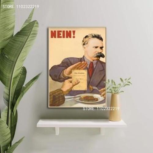 Affiche sur toile Friedrich Nietzsche affiche au mur,mpression mura... on Productcaster.