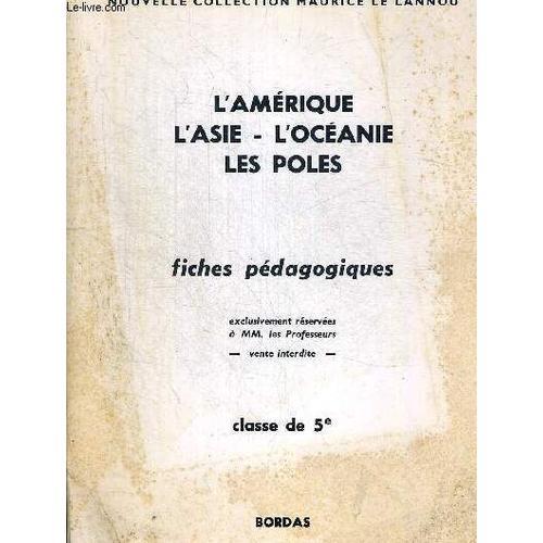 L Amerique - L Asie - L Oceanie - Les Poles. Fiches Pedagogiques Ex... on Productcaster.