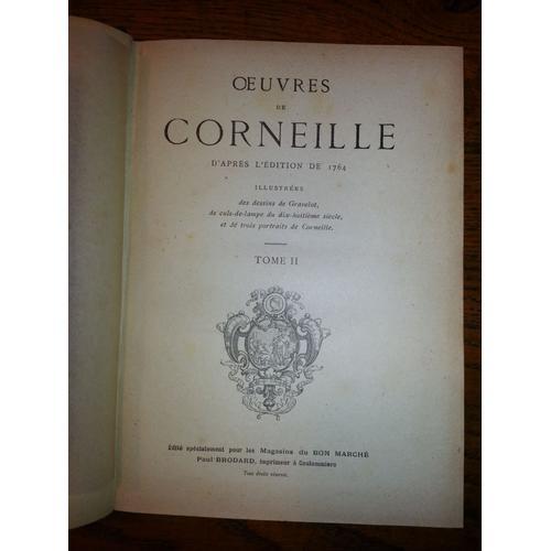 Oeuvres De Corneille Illustrées Par Gravelot Tome 2 on Productcaster.