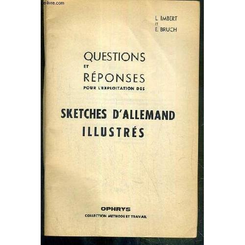 Questions Et Reponses Pour L'exploitations Des Sketches Allemand Il... on Productcaster.