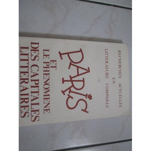 Paris Et Le Phénomène Des Capitales Littéraires : Carrefour Ou Dial... on Productcaster.