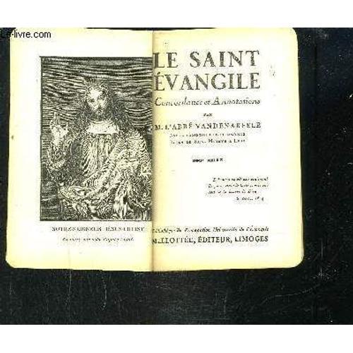 Le Saint Evangile- Concordance Et Annotations on Productcaster.