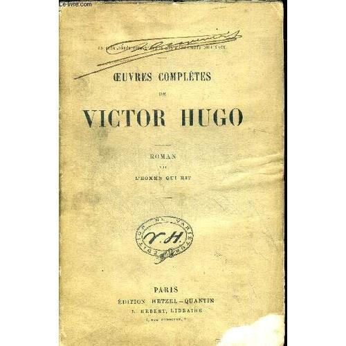 Oeuvres Completes De Victor Hugo. Roman Xii L Homme Qui Rit I. Edit... on Productcaster.