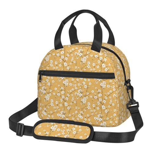 Sac à déjeuner Nuances de jaune Sac besace à main avec sangle d'épa... on Productcaster.